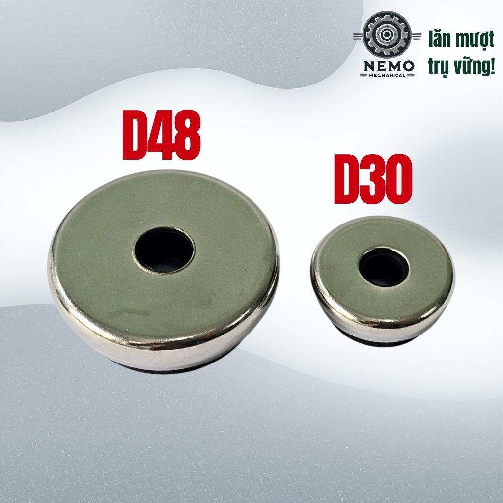 Chân Tăng Chỉnh Bát Thép Mạ Crom – Thẩm Mỹ Cao, Chống Rỉ Sét & Cân Bằng Thiết Bị (M8, M10, M12)